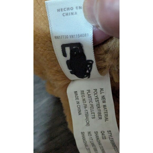 Cloud Island Plush Dog stuffed animal toy  Tan Rattle Soft & Cuddly For Kids 8" - Picture 7 of 9